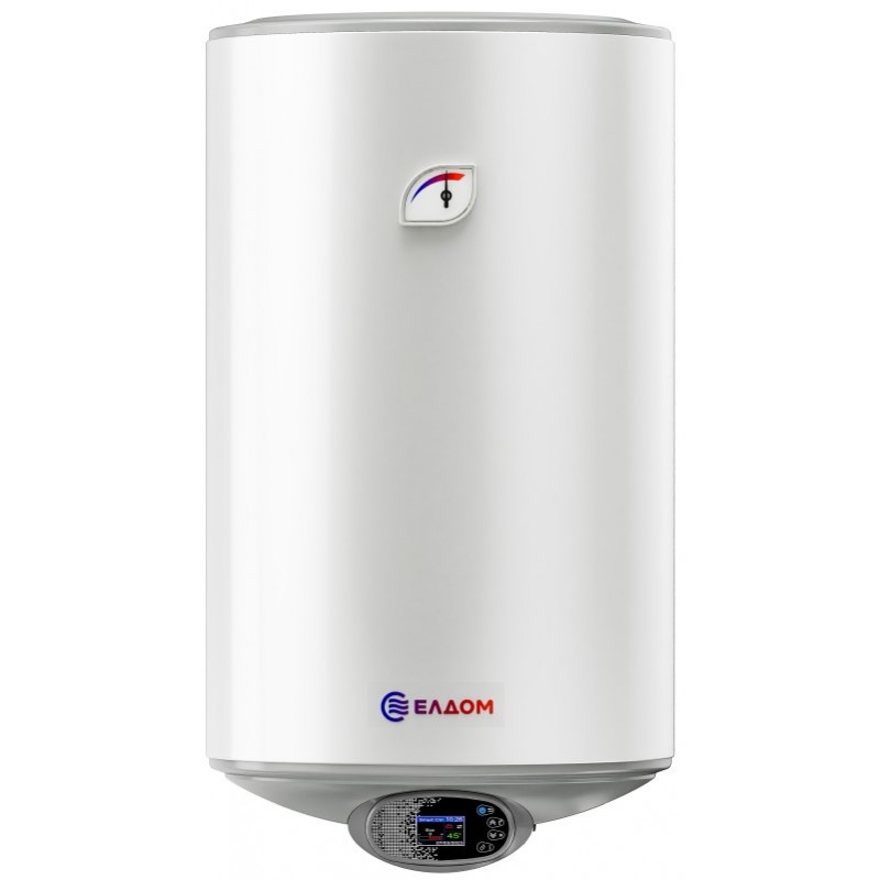 Бойлер Елдом 80 л, 3 kW, емайлиран, с интелигентно Wi-Fi електронно управление, голям диаметър