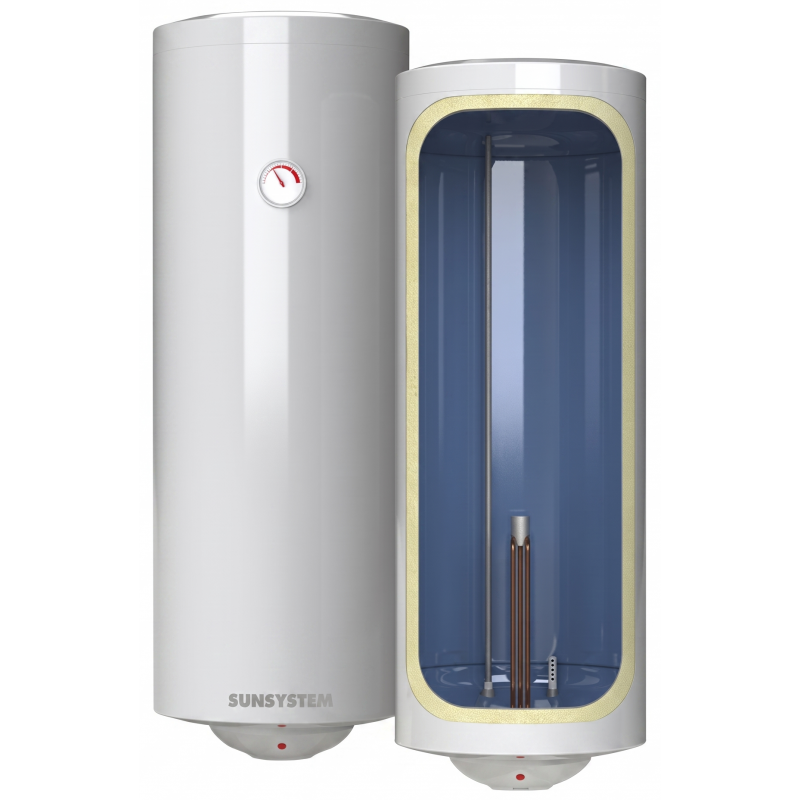 Вертикален тънък бойлер Sunsystem MB Slim 50 л, емайлиран